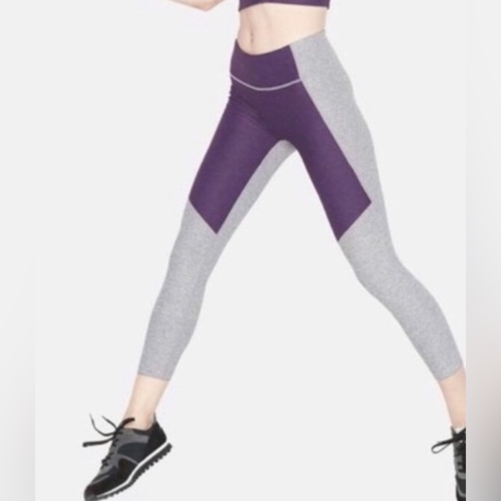 Outdoor Voices Purple & Gray Leggings